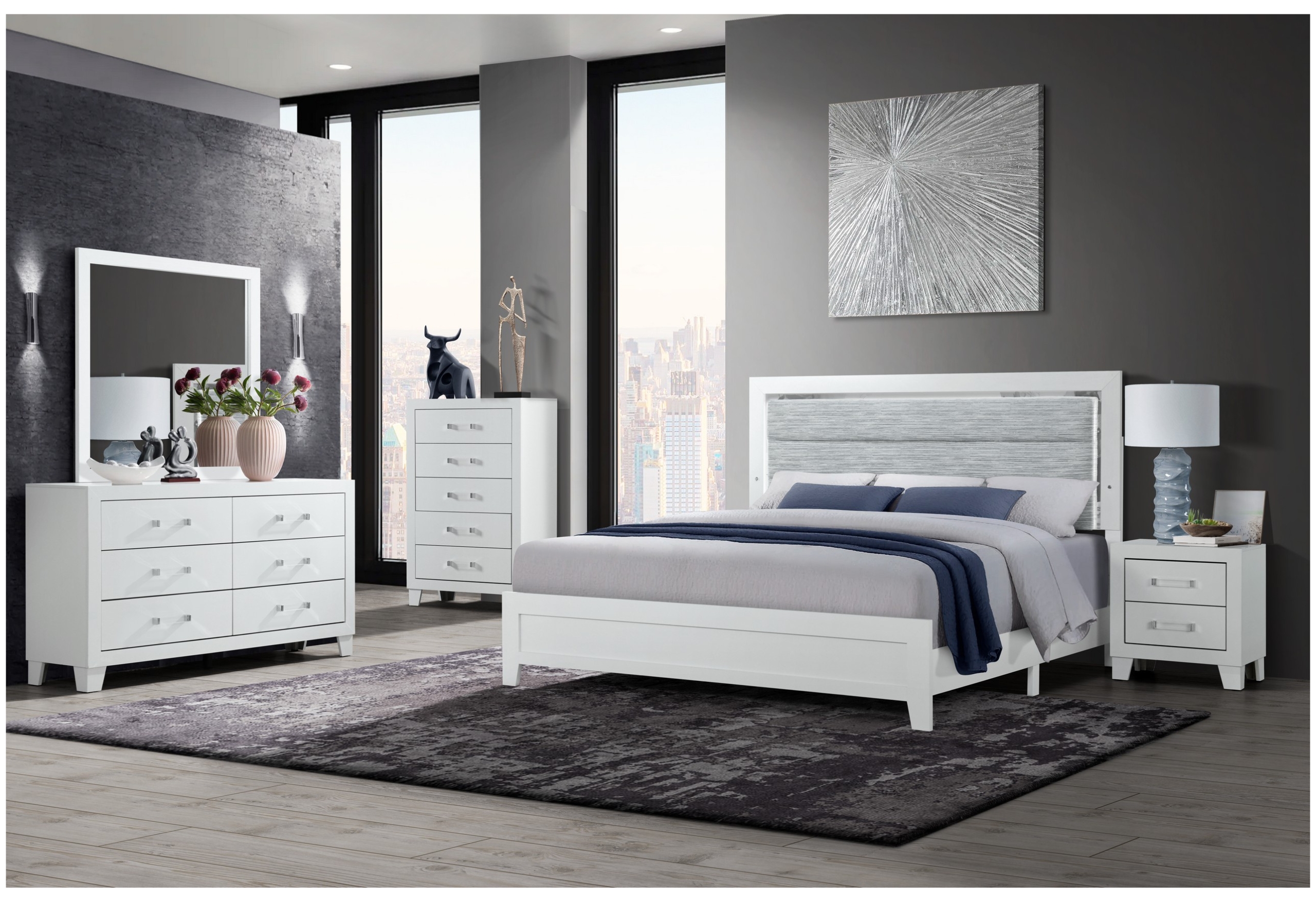 COSMOPOLITAN KING BED GROUP